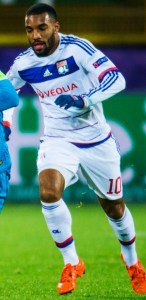 Alexandre Lacazette will hope to fire Lyon into the knockout stages. 