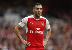 Lucas Perez scored a hat-trick as Arsenal won 4-1 in Basel.